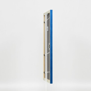 Эффектная деревянная рама профиль 89 синий 30x30 см акриловое стекло