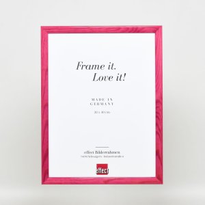 Эффектная деревянная рамка профиль 89 фиолетовый 30x30 см акриловое стекло