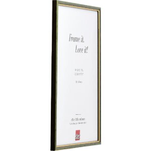 Effect Holzrahmen Profil 23 grün 30x40 cm mit Antireflexglas