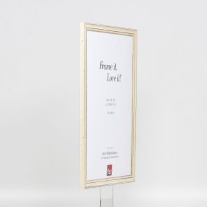Effect Holzrahmen Profil 38 weiß 30x40 cm mit Antireflexglas