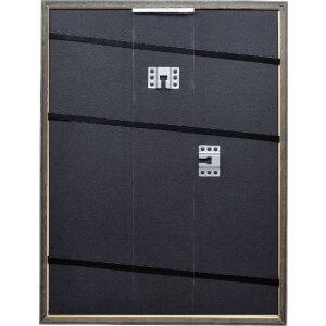 Effect Massiv-Holzrahmen Profil 25 blau 30x40 cm Antireflexglas