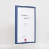 Effect Holzrahmen Profil 35 blau 30x40 cm Normalglas Abstandshalter
