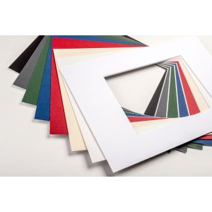 Walther Design Schrägschnitt Passepartout 20x30 13x18 polarweiß 1.4mm