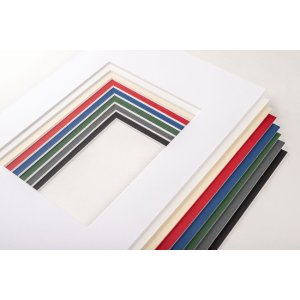 Walther Design Schrägschnitt Passepartout 20x30 13x18 polarweiß 1.4mm