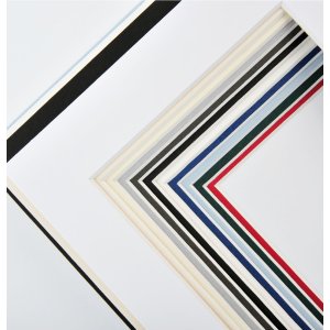 Walther Design Schrägschnitt Passepartout 20x30 13x18 polarweiß 1.4mm