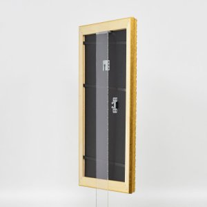 Effect Holz-Barockrahmen Profil 37 antikgold 30x40 cm Museumsglas