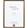 Effect Massiv-Holzrahmen Profil 22 braun-gold 30x45 cm Klarglas