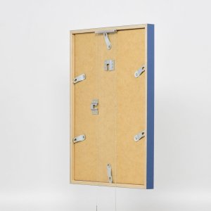 Effect Holzrahmen Profil 35 blau 30x45 cm Normalglas Abstandshalter