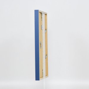 Effect Holzrahmen Profil 35 blau 30x45 cm Normalglas Abstandshalter