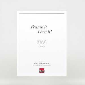 Effect Holzrahmen Profil 35 weiß 30x45 cm Museumsglas