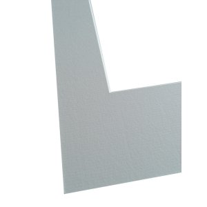 Schrägschnitt-Passepartout - 15x20 cm - schneeweiß