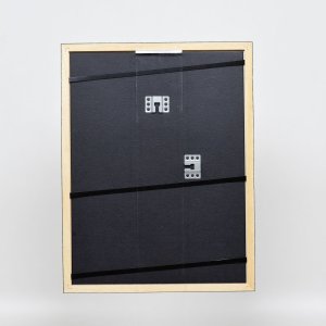 Effect Holzrahmen Profil 38 grau 30,5x91,5 cm mit Antireflexglas