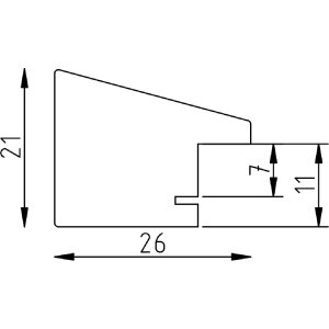 Эффектная деревянная рама Топ N черный 35x50 см музейное стекло