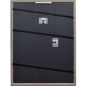 Effect Massiv-Holzrahmen Profil 25 nußbraun 40x40 cm mit Antireflexglas