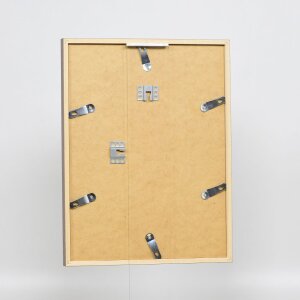 Effect Holzrahmen Profil 35 braun 40x40 cm mit Normalglas und Abstandshalter