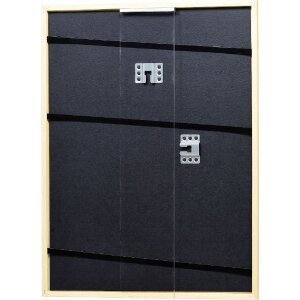 Эффектная рама из массива дерева профиль 20 натуральный 40x40 см музейное стекло