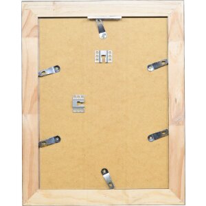 Effect Massiv-Holzrahmen Profil 28 silber 40x40 cm Museumsglas