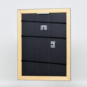 Эффектная деревянная рамка профиль 94 серебро 40x50 см антибликовое стекло