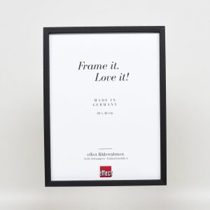 Effect Holzrahmen Profil 35 schwarz 40x60 cm Normalglas Abstandshalter