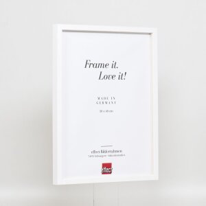 Effect Holzrahmen Profil 35 weiß 40x60 cm Normalglas