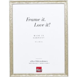 Effect Holzrahmen Profil 2070 Antireflexglas 40x60 cm silber