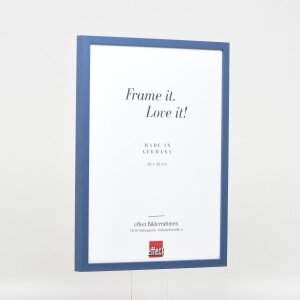 Effect Holzrahmen Profil 35 blau 40x60 cm Museumsglas