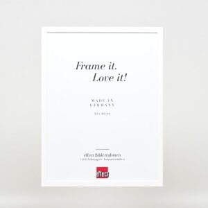 Effect Holzrahmen Profil 35 weiß 42x59 cm Acrylglas