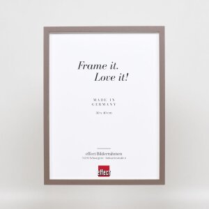 Effect Holzrahmen Profil 35 braun 45x60 cm Normalglas