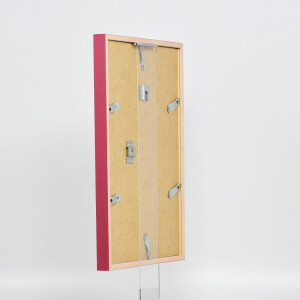 Эффектная деревянная рамка профиль 35 красный 45x60 см обычное стекло + разделитель