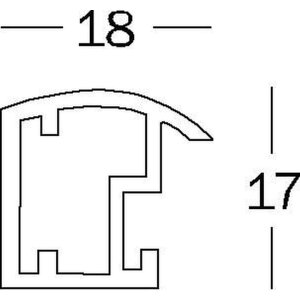 Пластиковая рамка Walther TRENDSTYLE 24x30 см черная