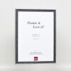 Effect Holzrahmen Profil 38 grau 45x60 cm Museumsglas