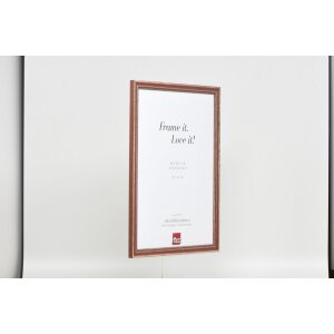 Effect Holzrahmen Profil 38 braun 50x50 cm mit Antireflexglas