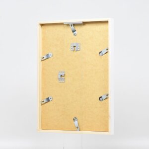 Effect Holzrahmen Profil 35 weiß 50x50 cm Antireflexglas