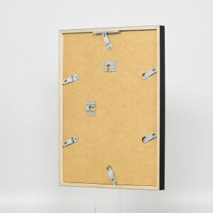 Effect Holzrahmen Profil 35 schwarz 50x50 cm mit Normalglas und Abstandshalter