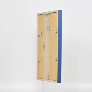 Эффектная деревянная рамка профиль 35 синий 50x60 см обычное стекло + разделитель