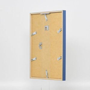 Эффектная деревянная рамка профиль 35 синий 50x60 см обычное стекло + разделитель