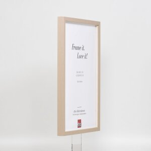 Effect Holzrahmen Profil 35 hellbraun 50x60 cm mit Normalglas und Abstandshalter