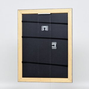 Effect Holzrahmen Profil 94 silber 50x60 cm Antireflexglas