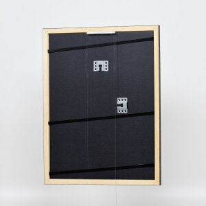 Effect Holzrahmen Profil 38 grau 50x65 cm Normalglas