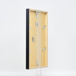 Effect Holzrahmen Profil 35 schwarz 50x70 cm Antireflexglas