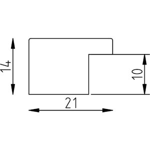 Эффектная деревянная рама профиль 2210 натуральный 50x75 см акриловое стекло