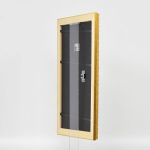 Effect Holz-Barockrahmen Profil 37 antikgold 50x75 cm Museumsglas