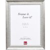Effect Massiv-Holzrahmen Profil 28 silber 59,4x84,1 cm mit Antireflexglas