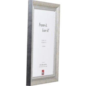 Effect Massiv-Holzrahmen Profil 28 silber 60 × 90 Zentimeter Acrylglas