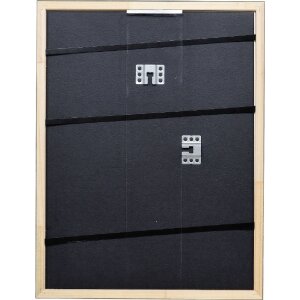 Effect Holzrahmen Profil 2070 Museumsglas 60x90 cm silber