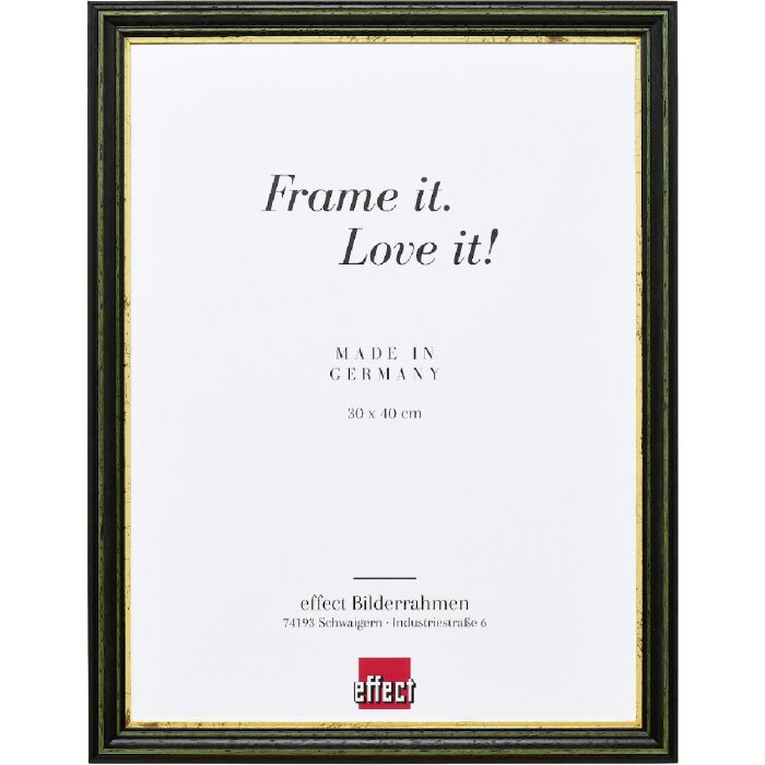 Effect Holzrahmen Profil 21 grün 61x91,5 cm Antireflexglas