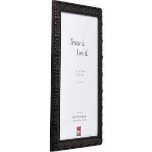 Эффектная деревянная рама профиль 94 черный 62x93 см антибликовое стекло