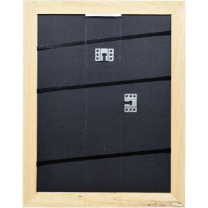 Эффектная рама из массива дерева профиль 30 белый 62x93 см музейное стекло