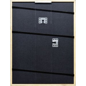 Эффектная рамка из массива дерева профиль 20 темно-коричневый 7x10 см обычное стекло