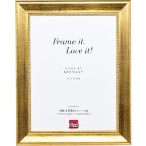 Effect Holzrahmen Profil 95 gold 70x100 cm Antireflexglas